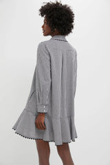 Black Gingham Ric Rac Callahan Shirt Dress