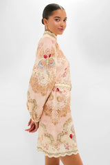 Wallpaper Floral Blush Daylight Mini Dress