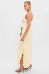 Tropical Print Maxi Dress