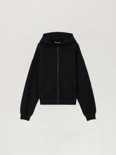 Back Curved Logo Zip Hoodie
