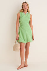 Pistachio Seersucker Alisa Dress