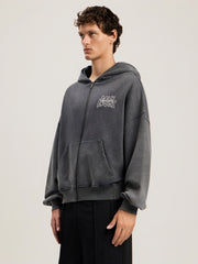 Palm Leaf Loose Zip Hoodie