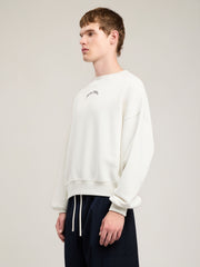 Back Curved Logo Loose Sweatshirt