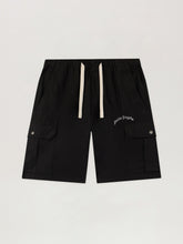 Curved Logo Loose Cargo Shorts