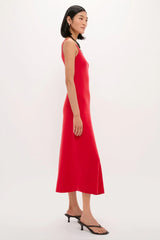 Red Knit Barrington Dress