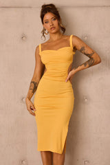 Loveship Midi Dress - Mustard