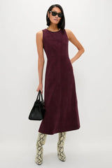 Winetasting Vegan Suede Manon Dress