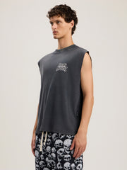 Palm Leaf Distressed Tank