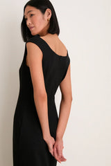 Noir Romy Midi Dress