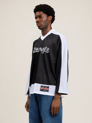 Thai Logo Mesh Loose Long Sleeved T Shirt