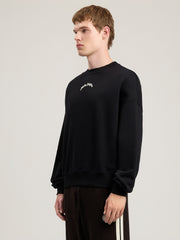 Back Curved Logo Loose Sweatshirt