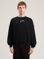 Back Curved Logo Loose Sweatshirt