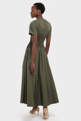 Fern Wrenna Short Sleeve Midi Dress
