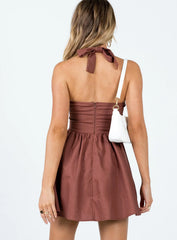 Lyle Mini Dress Brown