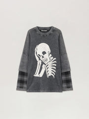 Skull Double Long Sleeved Shirt