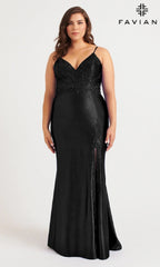 Faviana Long Plus-Size Formal Dress 9562