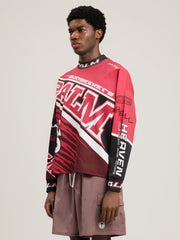 Racing Loose Long Sleeved T Shirt