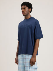 Curved Logo Loose Double T Shirt