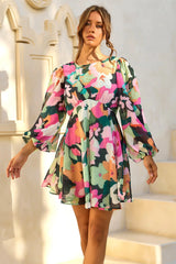 End Game Mini Dress - Green Multi