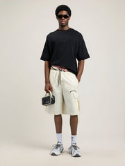 Curved Logo Loose Double T Shirt