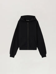 Back Curved Logo Zip Hoodie