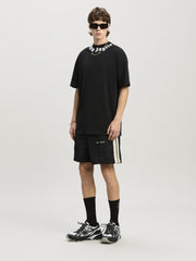 CLASSIC LOGO TRACK SHORTS BLACK OFF WHIT
