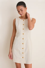 Stone Chino Rhoda Mini Dress