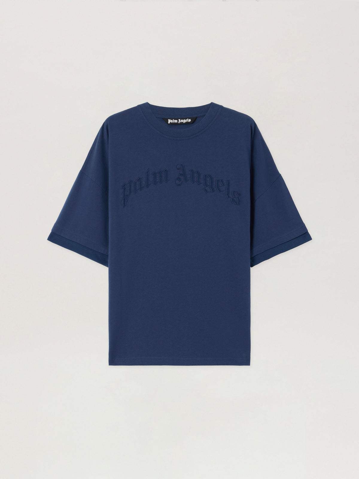 Curved Logo Loose Double T Shirt