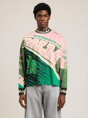 Racing Loose Long Sleeved T Shirt