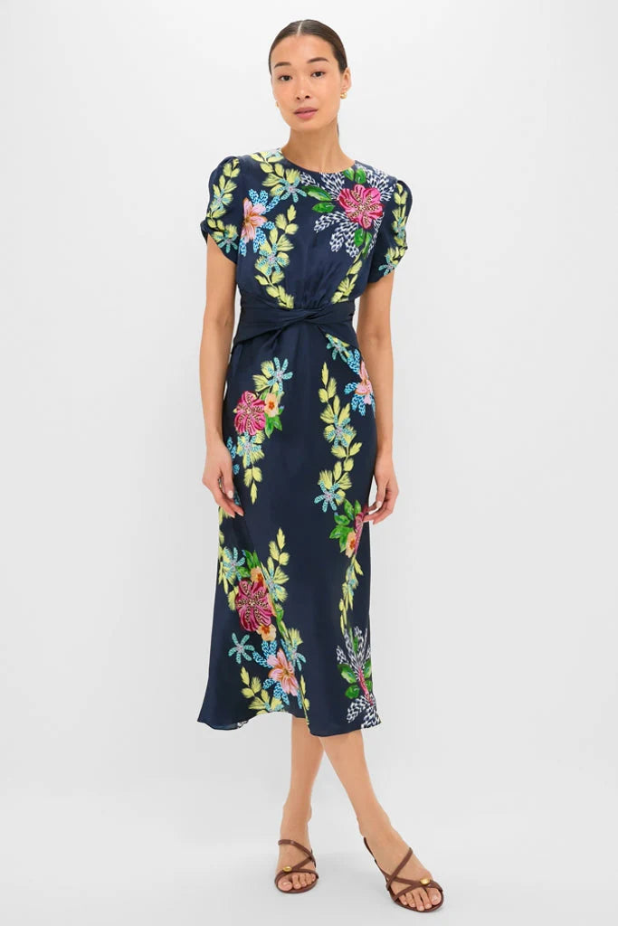 Hosta Trellis Gwen-C Midi Dress