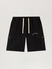 Curved Logo Loose Cargo Shorts