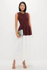 Mahogany Multi Raleigh Midi Dress