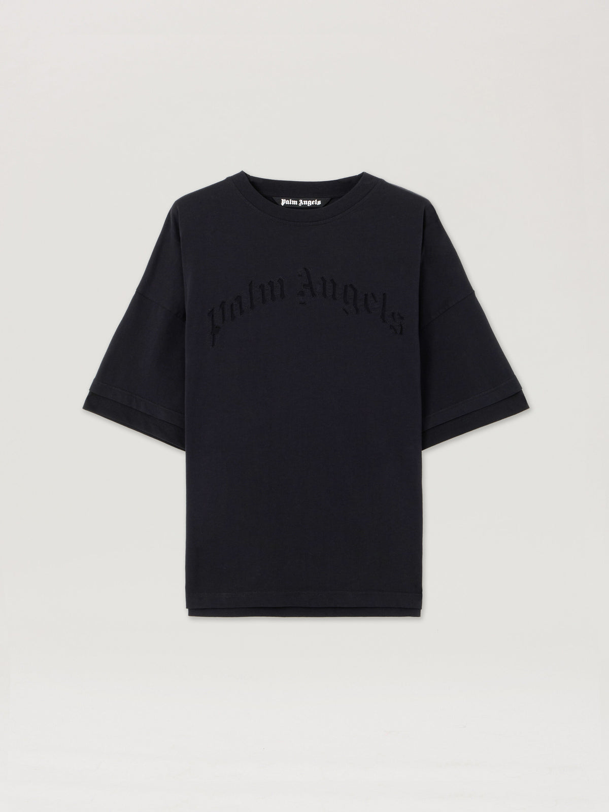 Curved Logo Loose Double T Shirt