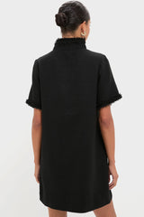 Black Tweed Ophelia Dress