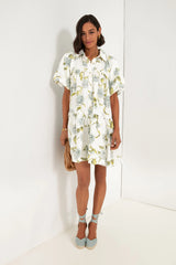 Sage Blue Jayla Shirt Dress