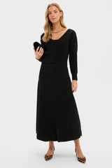 Black Knit Barrington Dress