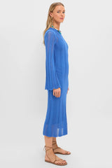 Cerulean Knit Comporta Midi Dress