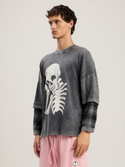 Skull Double Long Sleeved Shirt