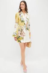Multi Oleander Mini Dress