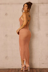 Last Dance Midi Dress - Mocha